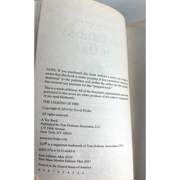 Legions of Fire: The Books of the Elements Vol. One by David Drake 2011 - Picture 4 of 8
